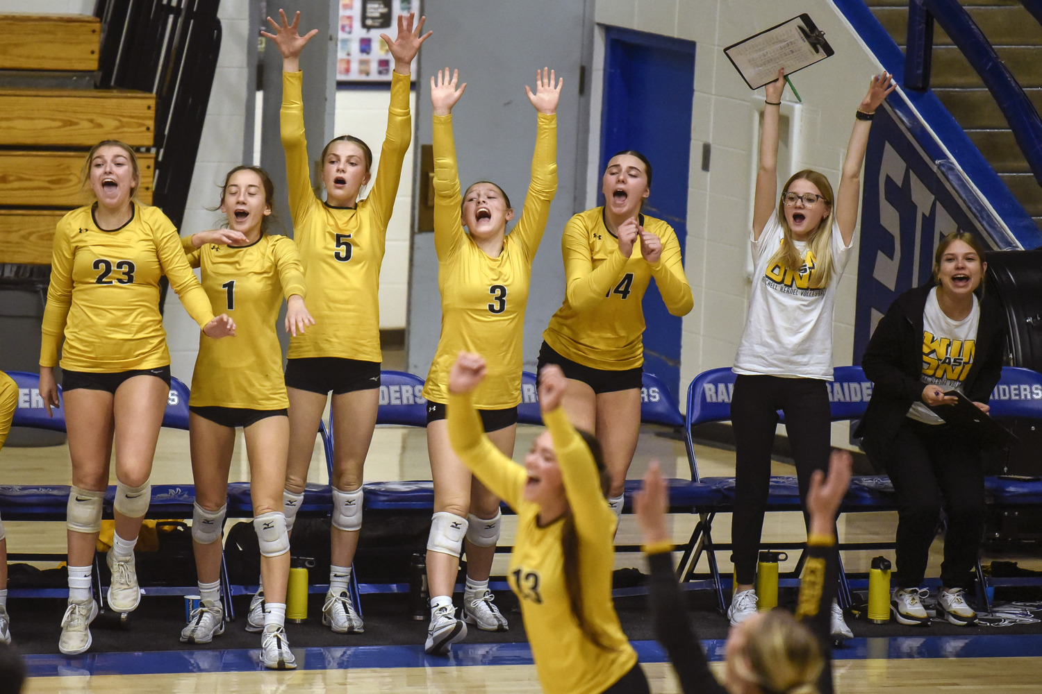 PHOTO GALLERY: Action from Mitchell at Rapid City Stevens volleyball match