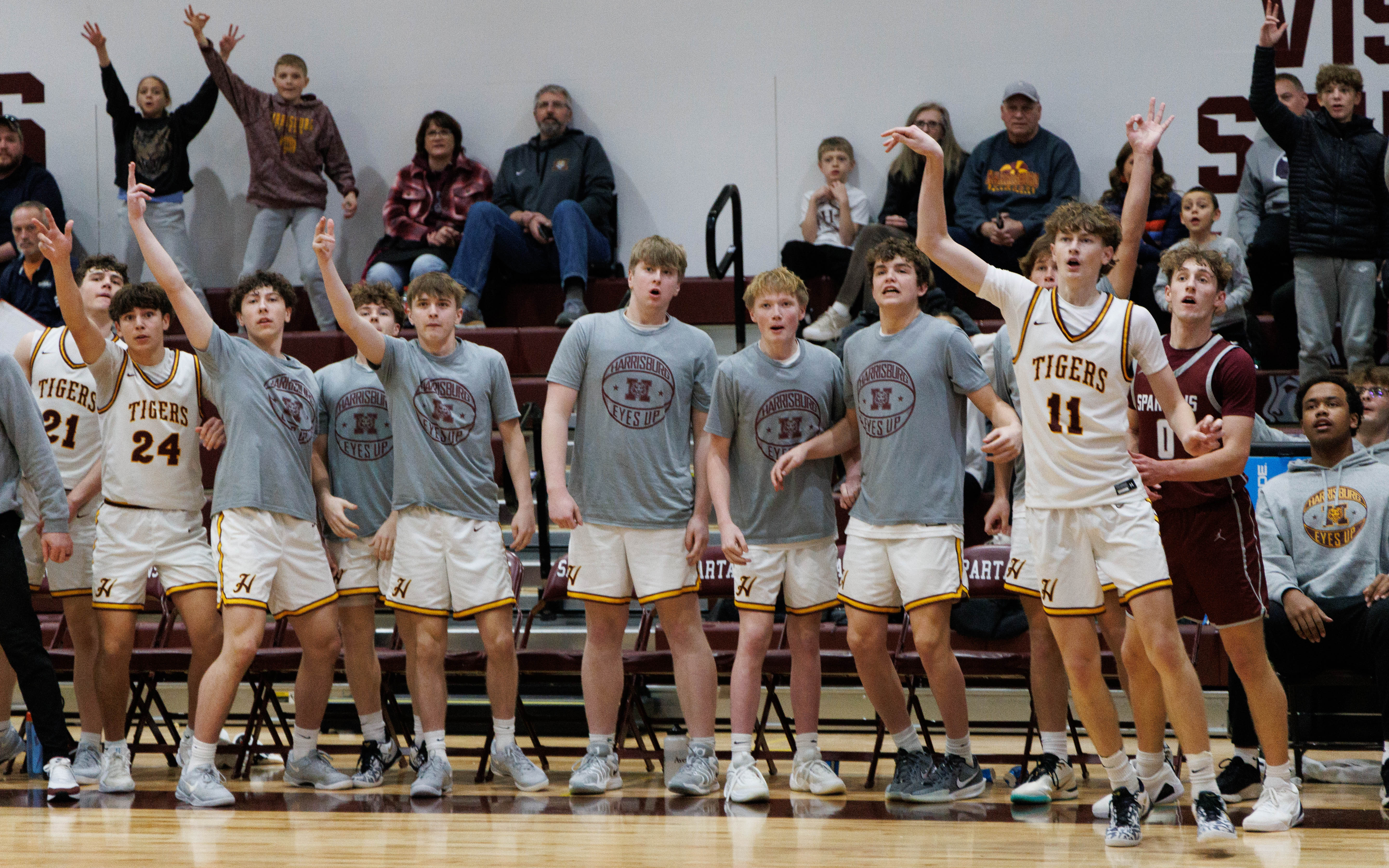 PHOTO GALLERY: Action between the Spearfish Spartans and Harrisburg Tigers boys 