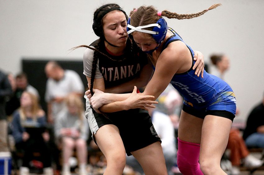 Lakota Tech girls are 2025 Big Dakota Conference wrestling champions