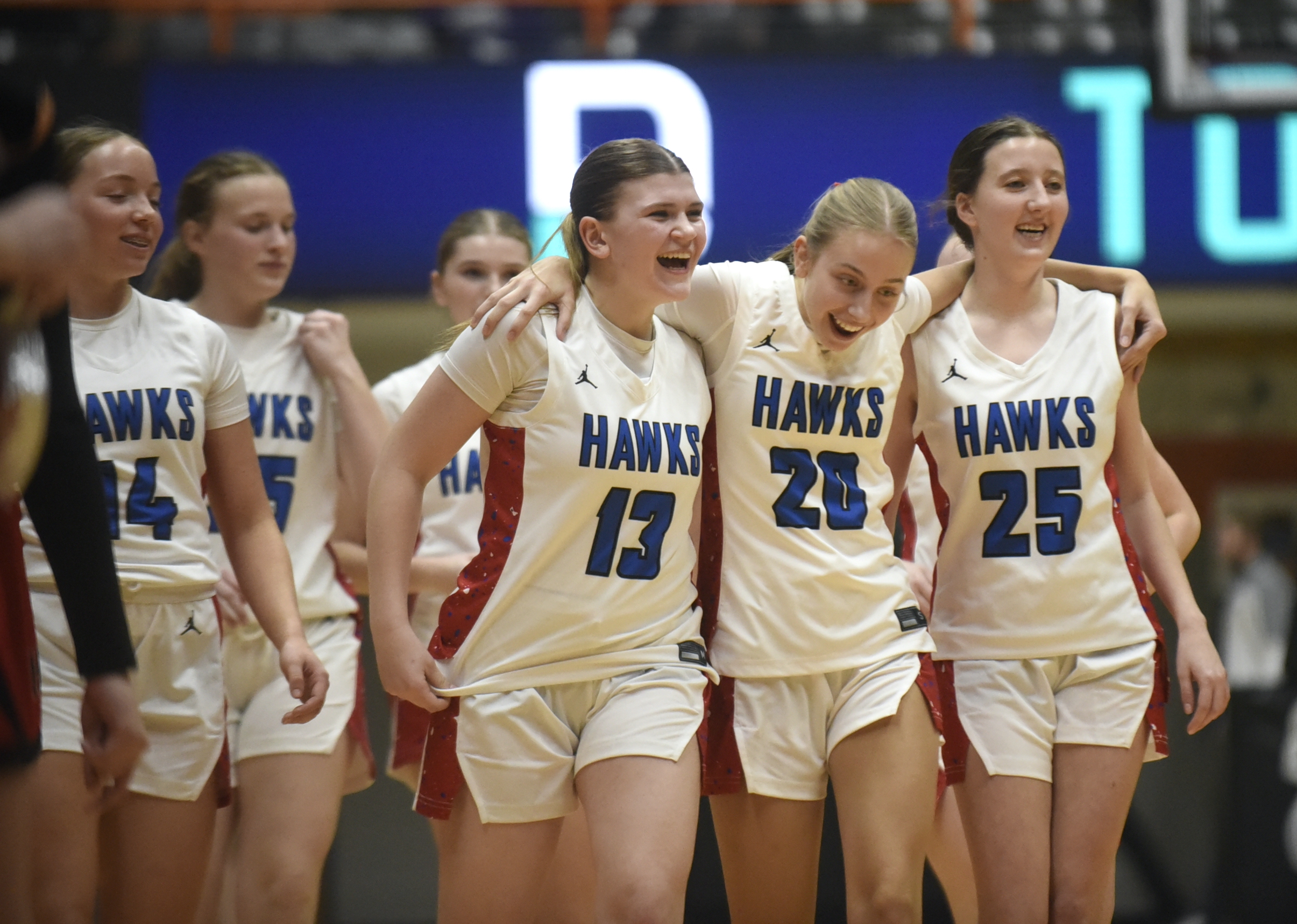 PHOTO GALLERY: 281 Conference Girls Basketball - Sanborn Central/Woonsocket vs. Highmore-Harrold