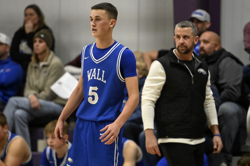 A learning curve for both - Wall father/son Kjerstad duo share passion for hoops as Eagles work to make it back to Aberdeen
