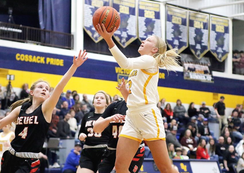 Feb. 7 Girls Basketball Roundup - Three players score in double figures to pace Sioux Valley Cossacks 