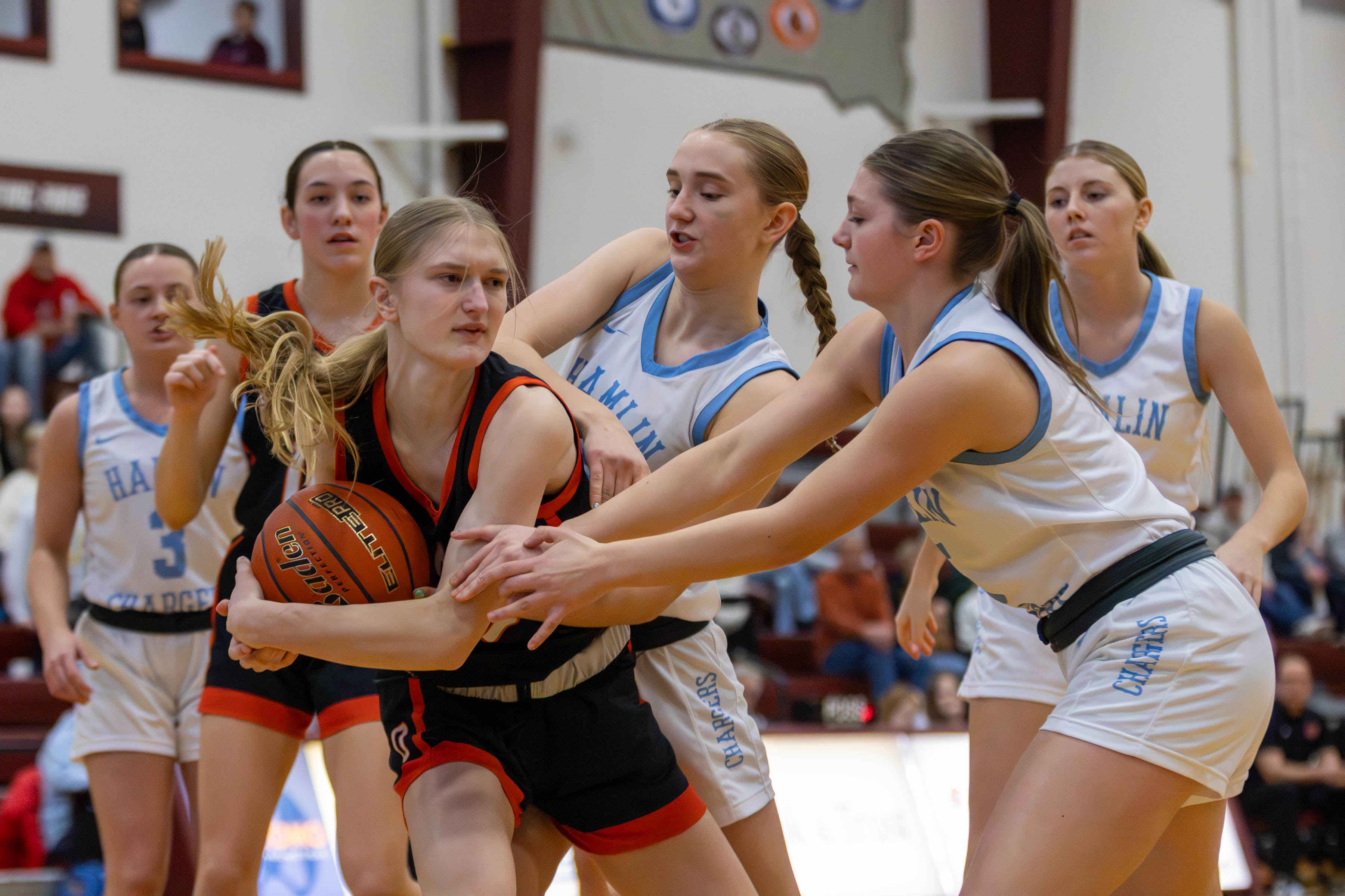 PHOTO GALLERY: Hamlin Chargers vs Lennox Orioles girls basketball at Dak-XII/NEC Clash