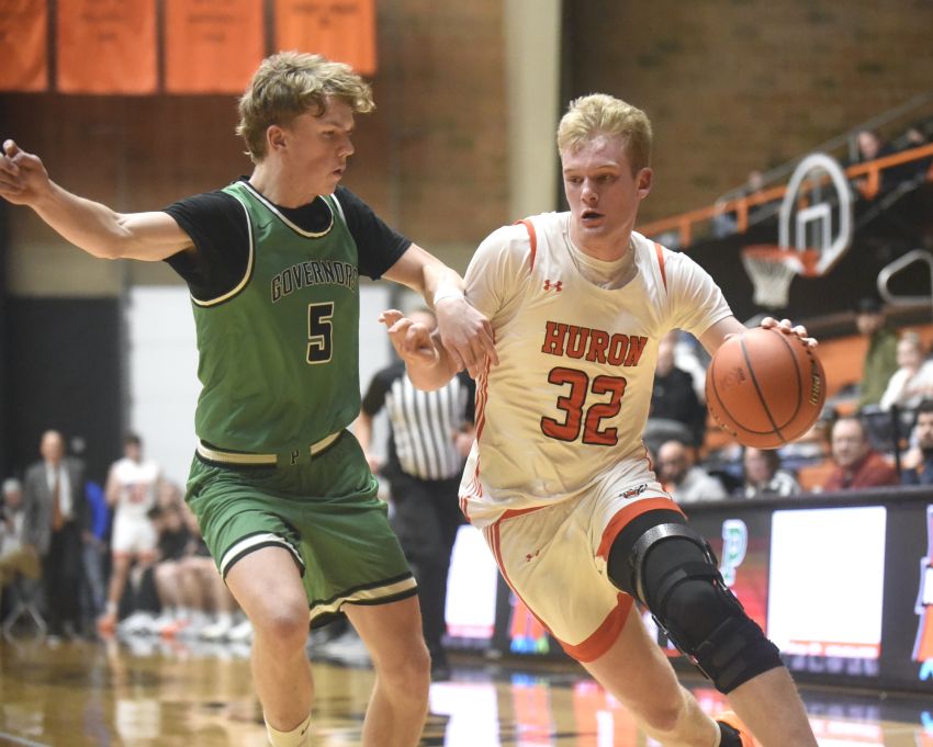Feb. 10 Boys Basketball Roundup - No. 4 Huron pulls away from Pierre for double-digit victory 