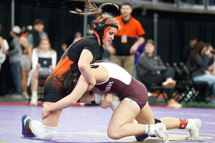 Ipswich/Bowdle eighth-grader Sophia Knittel breathing life into Tiger wrestling program