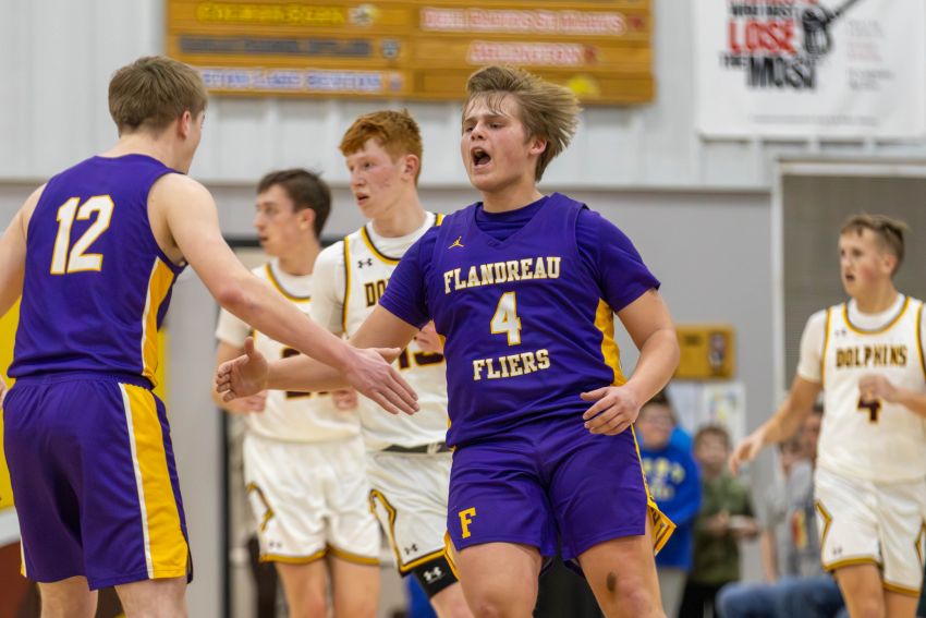 Feb. 23 Boys Basketball Roundup - Flandreau clips No. 10 Deubrook Area in regular-season finale