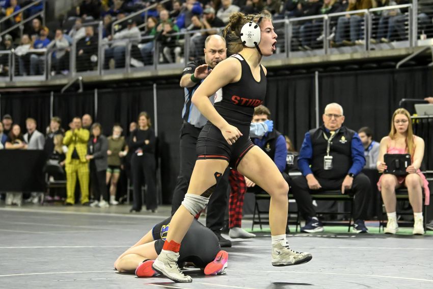 ‘It was gonna be a dog fight’ - Sturgis freshman Annalee Pierson claims gold at 110 pounds  