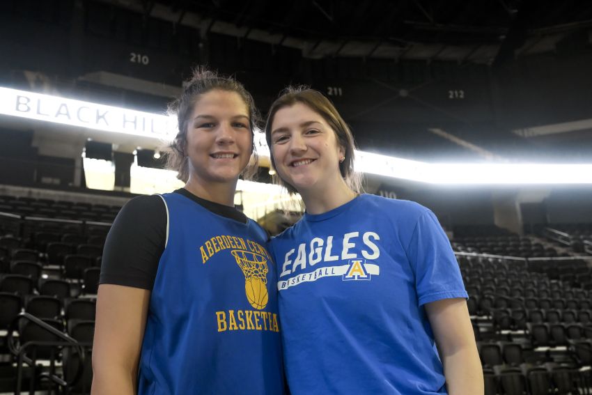 Competitiveness drives Aberdeen Central’s Paiton and Lauryn Burckhard as the sisters and Golden Eagles gear up for the state tournament