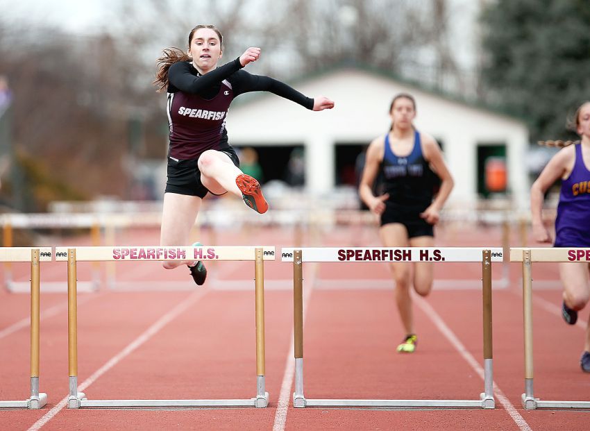  Class AA Track and Field Leaders - Spearfish's Anna Hoffman hurdling her way to top of AA leaderboard