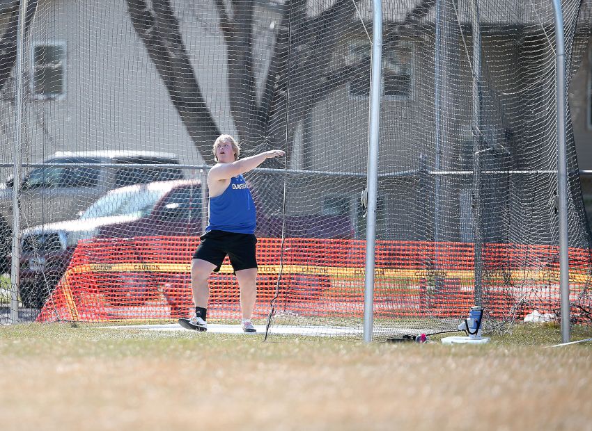 Class A Track and Field Leaders - Sioux Falls Christian thrower Paul Hoekman leads Class A shot put and discus