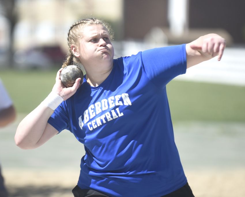 Aberdeen Central’s Taryn Hermansen launches third best shot put mark in state history 