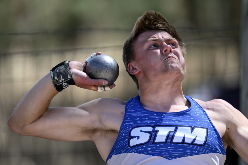 St. Thomas More’s Max Speed notches personal best in shot put event at Custer Invite