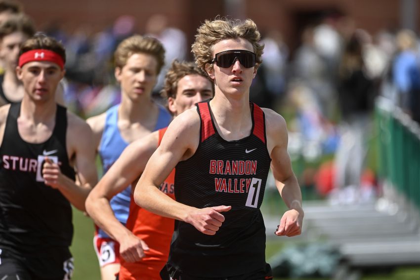 Class AA Boys Track and Field Leaders - Brandon Valley’s Mikah Peters clocks the state’s second-best 3,200-meter run at Acadia Invitational 
