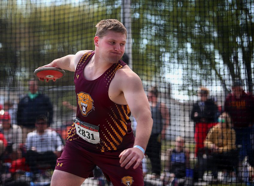 Class A Boys Track and Field Leaders - Webster Area’s Matthew Mount holds top-10 spots in three throwing events
