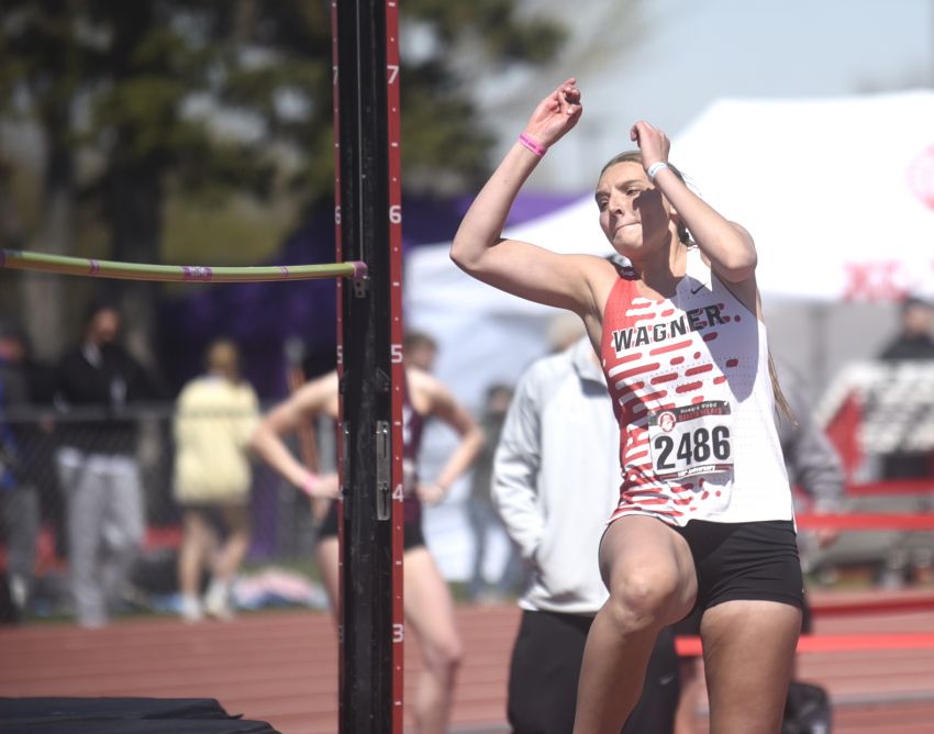 Class A Girls Track and Field Leaders - Wagner's Ashlyn Koupal has top mark in the high jump 