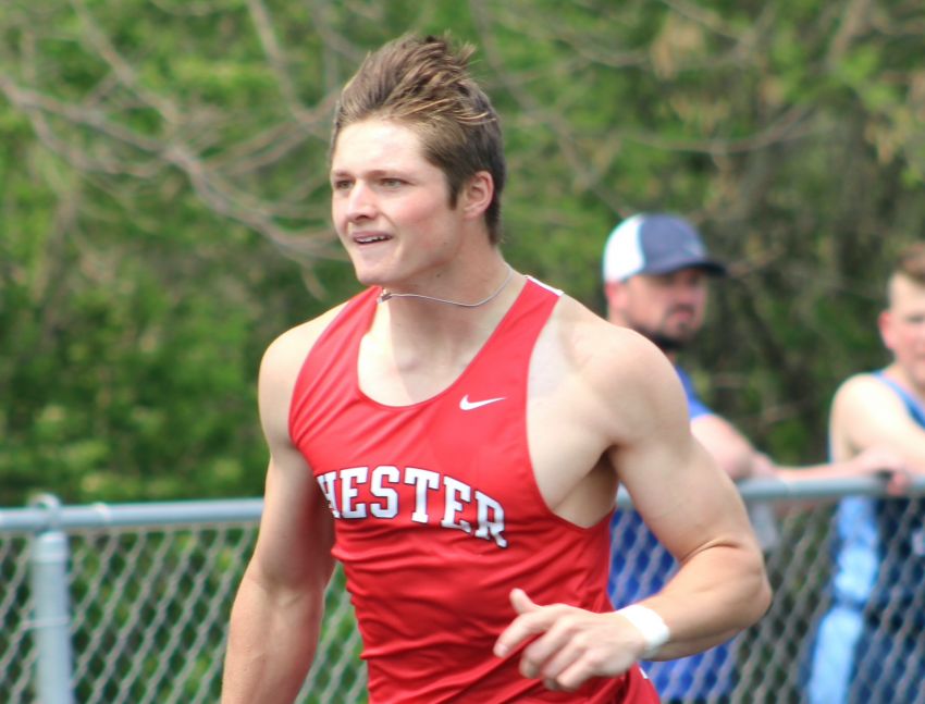 Chester's Jovi Wolf earns three first-place finishes at home meet 