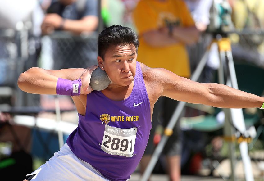 'Win it for White River' - Ethan Watson captures Class B shot put title 