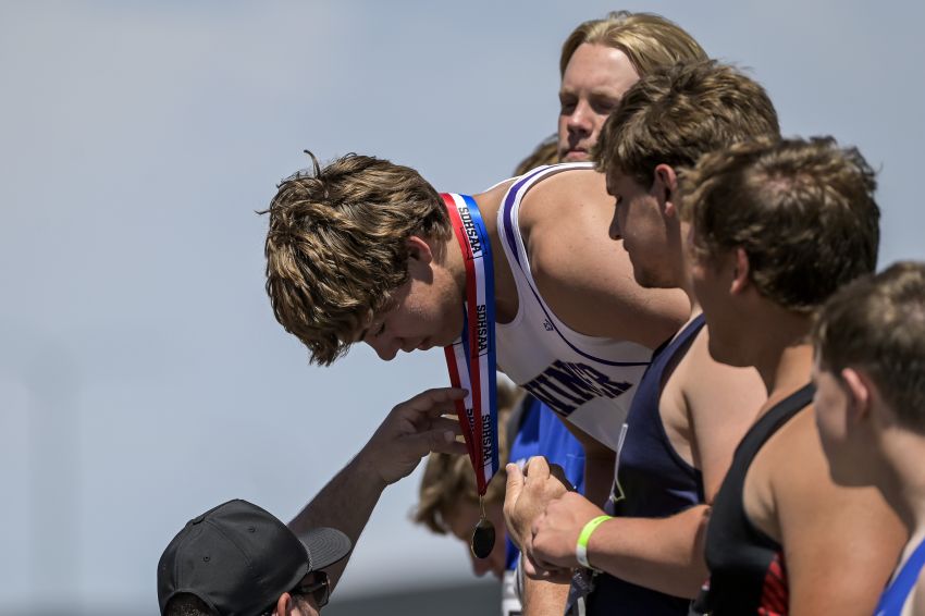 Winner's Shawn Hammerbeck exceeds expectations and wins Class A discus title  