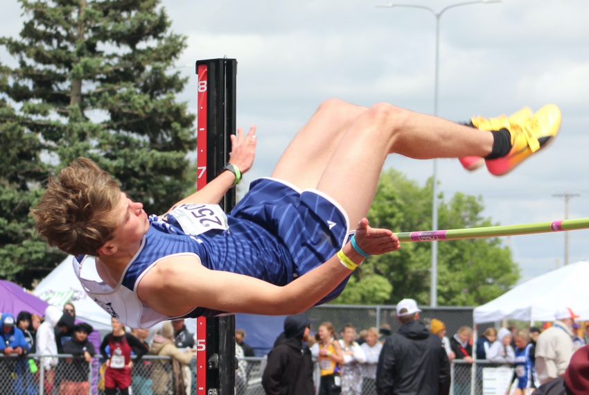 Burke's Iker Diaz Montilla, a Spanish foreign exchange student, soars to Class B high jump state championship 