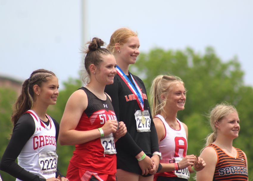 Faith's TyAnn Mortenson captures first-ever Class B girls javelin title 