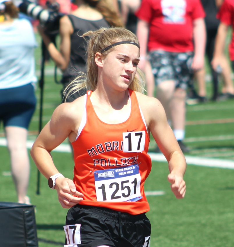 Mobridge-Pollock track and field teams take second at home meet 