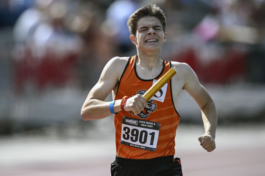 'Most dedicated kids you're ever gonna find' - Philip boys claim 3,200-meter relay, sprint relay gold on day one of state track