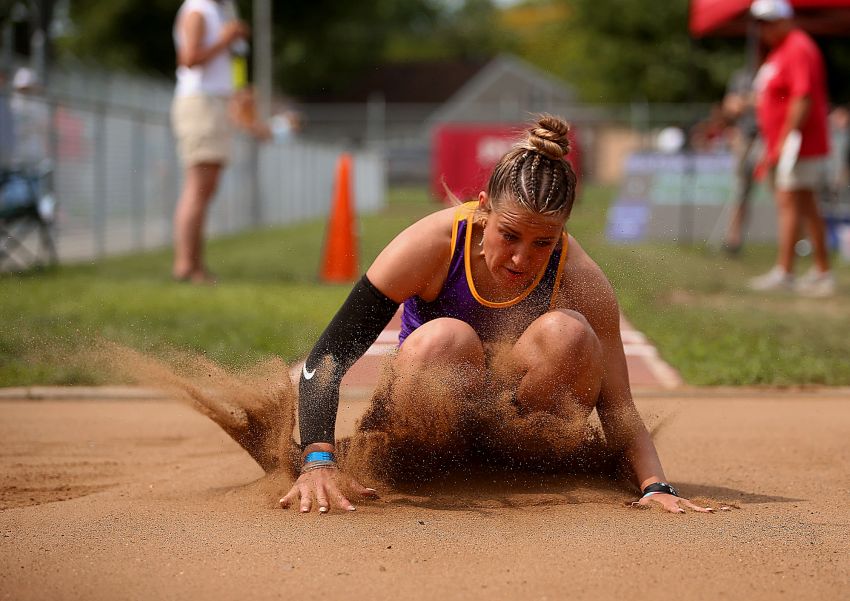 Bennett County freshman Harris claims Class B triple jump in just second year of jumping