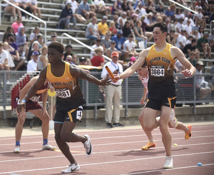 Colman-Egan boys earn top spot in Class B track and field team championships