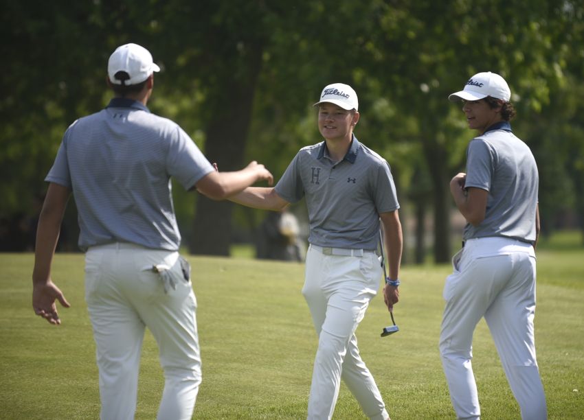 Hanson captures elusive Class B boys golf championship 