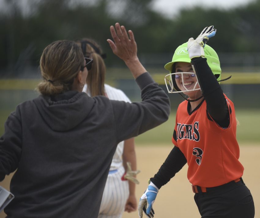 ‘It’s a great feeling’ - No. 7 Mobridge-Pollock upsets No. 2 Bon Homme at Class B softball tourney 