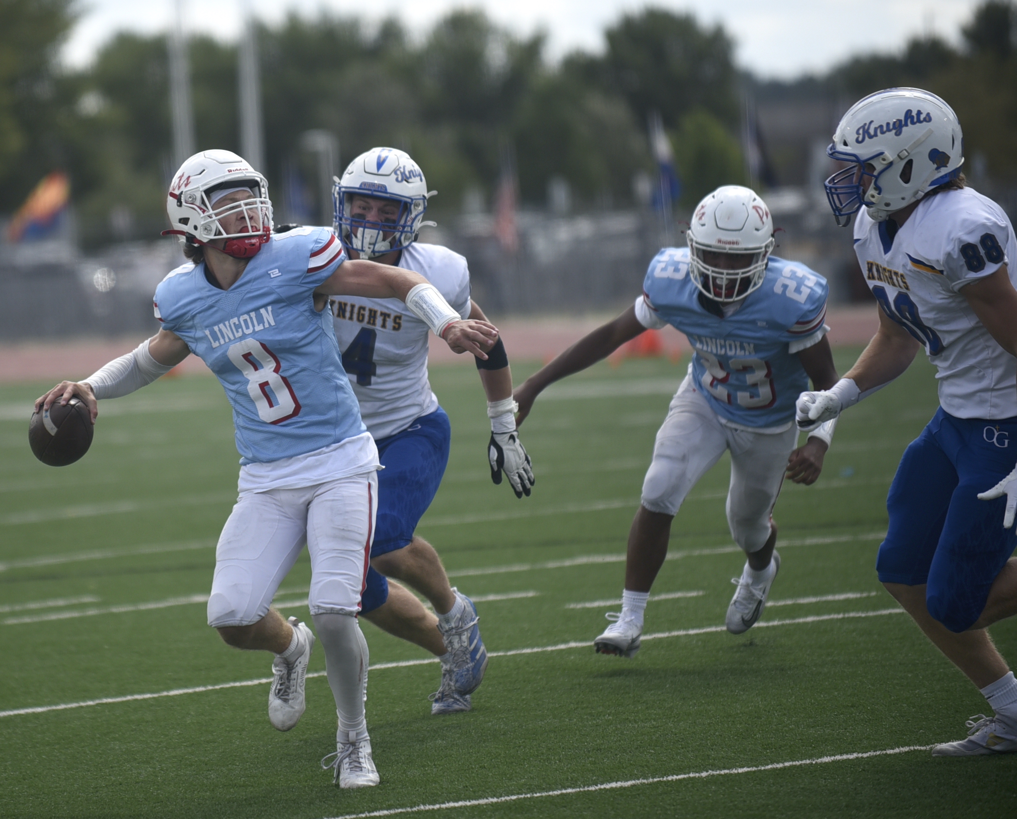 PHOTO GALLERY: HS Football - Lincoln vs. O'Gorman at the President's Bowl 