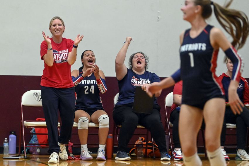 ‘To just have my whole life just stop right then and there, has been really tough’ - Douglas volleyball’s Tucker eases back into coaching duties following heart attack