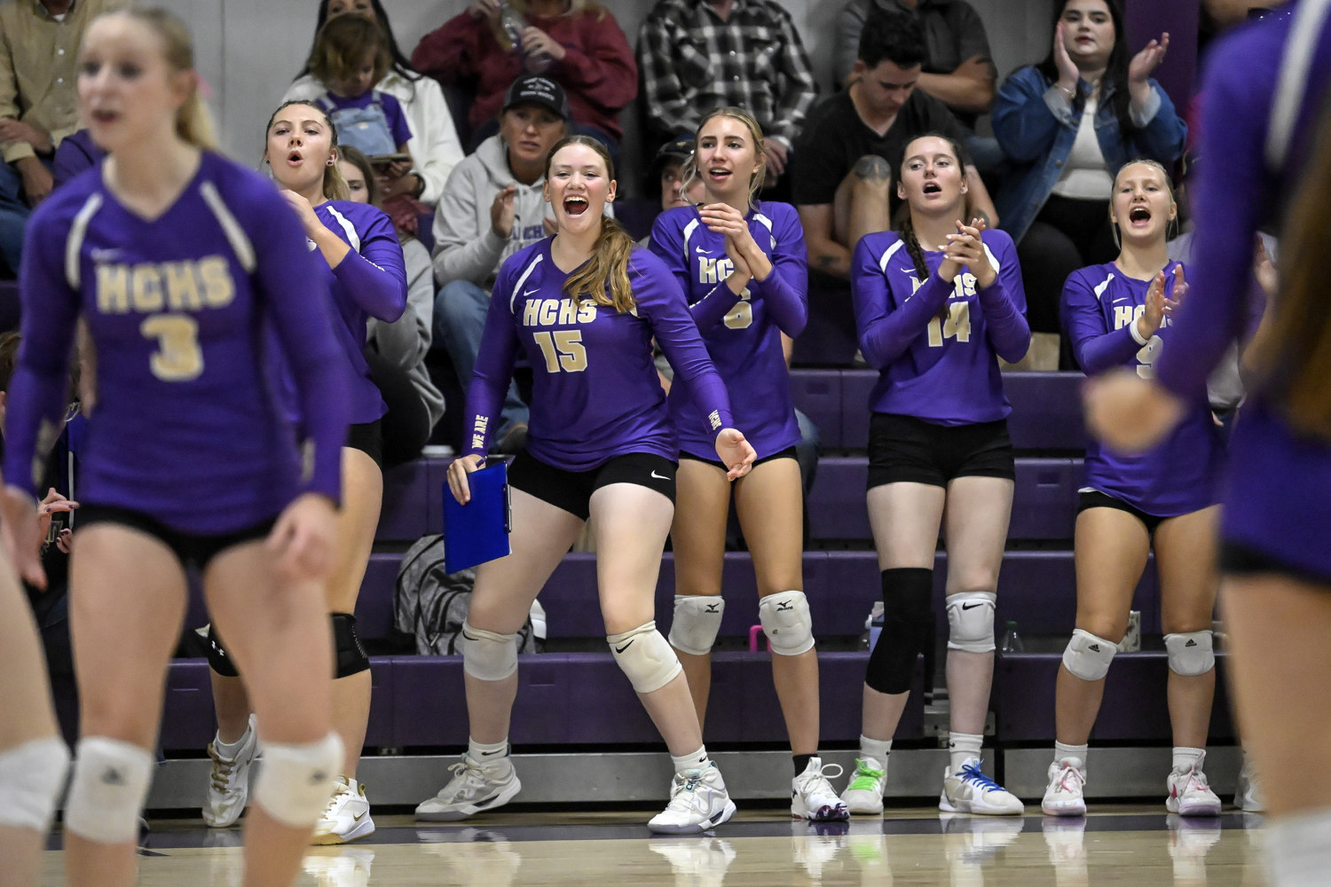 PHOTO GALLERY: Action from a Harding County and Kadoka Area at New Underwood volleyball triangular