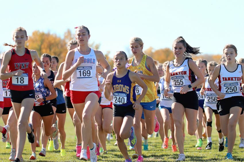 Watertown's Grace McElroy, Brookings' Trevin Lounsbury win titles at Clyde Cotton cross-country invitational