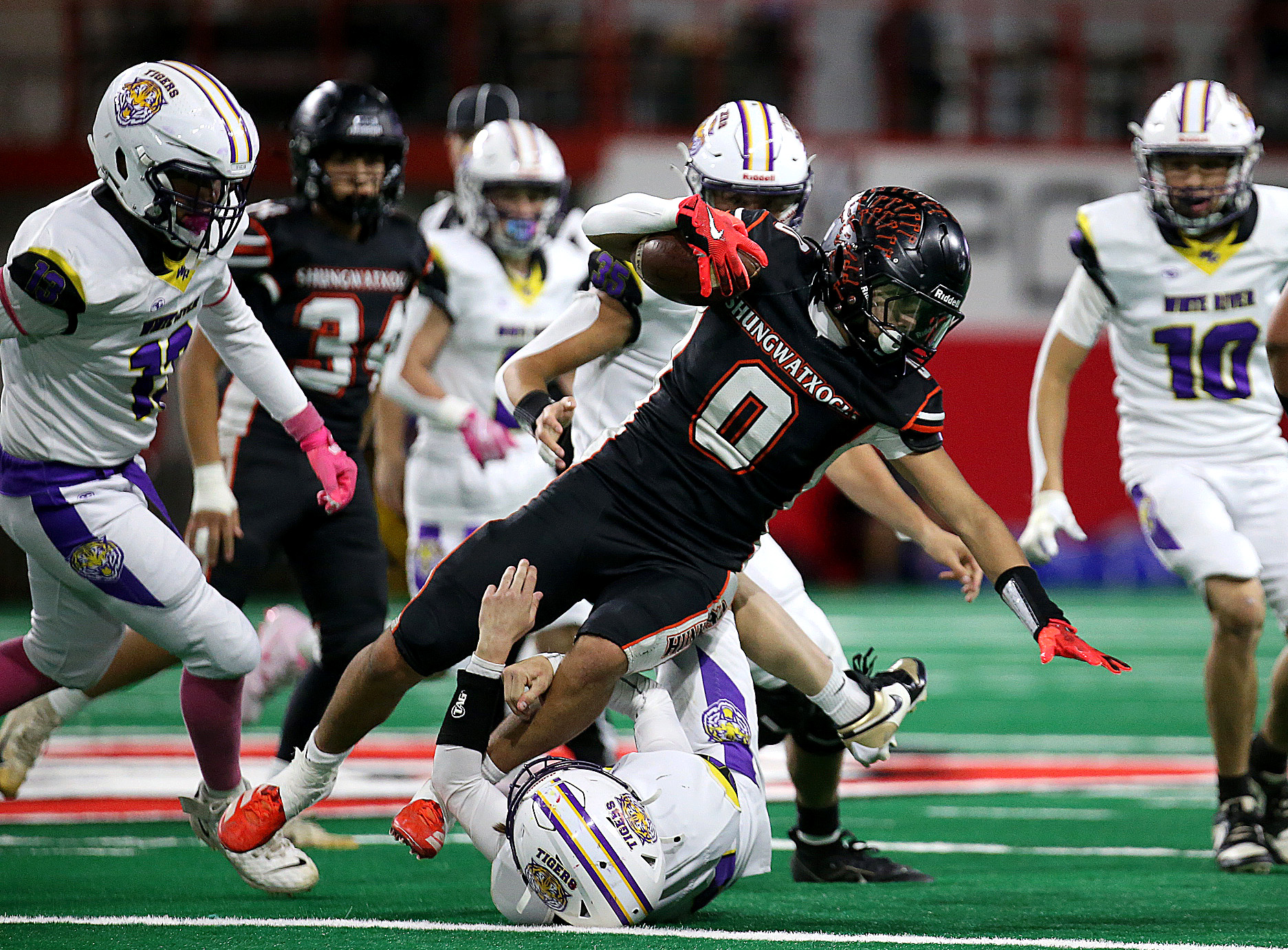 PHOTO GALLERY: HS Football All Nations 9B title - White River vs   McLaughlin