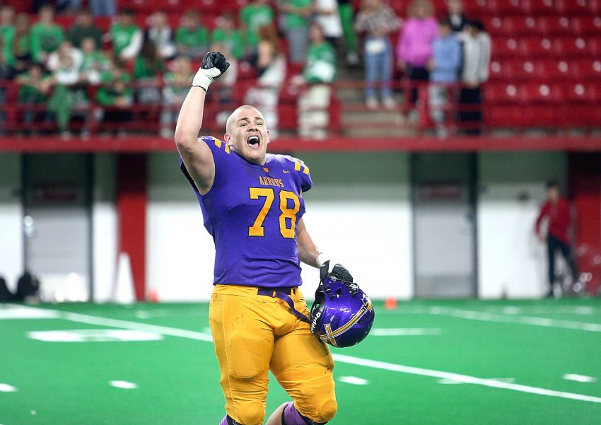 Chasing championships - Watertown's Micah Hach finally on top after Arrows capture Class 11AA football championship 