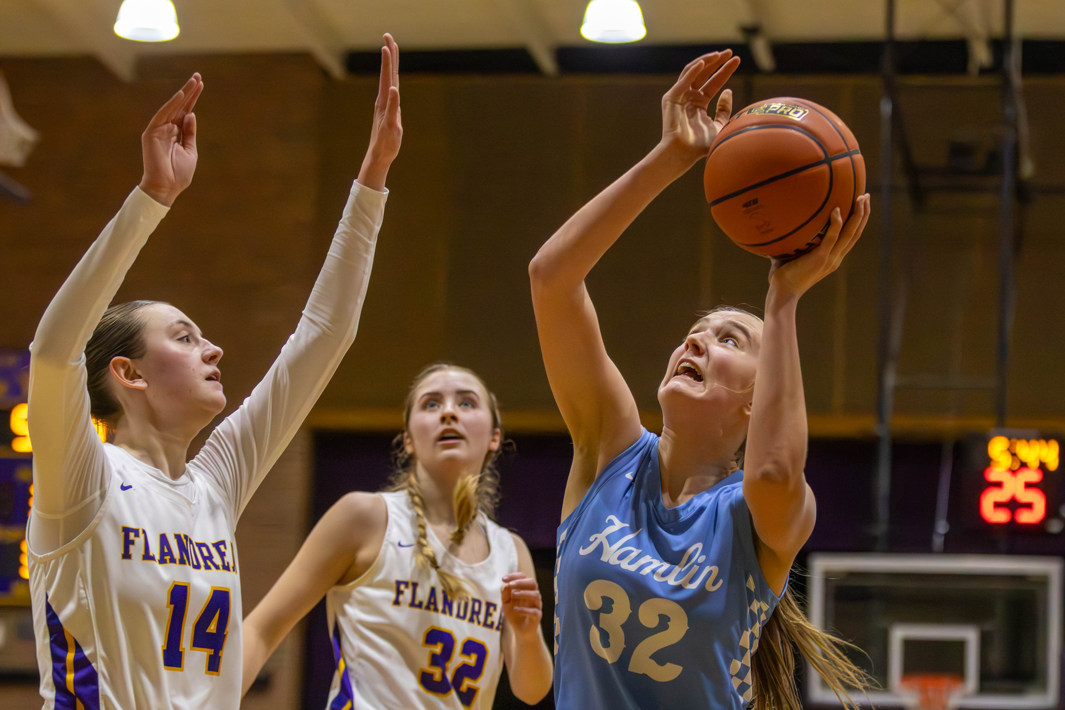 PHOTO GALLERY: Hamlin Chargers at Flandreau Fliers girls basketball