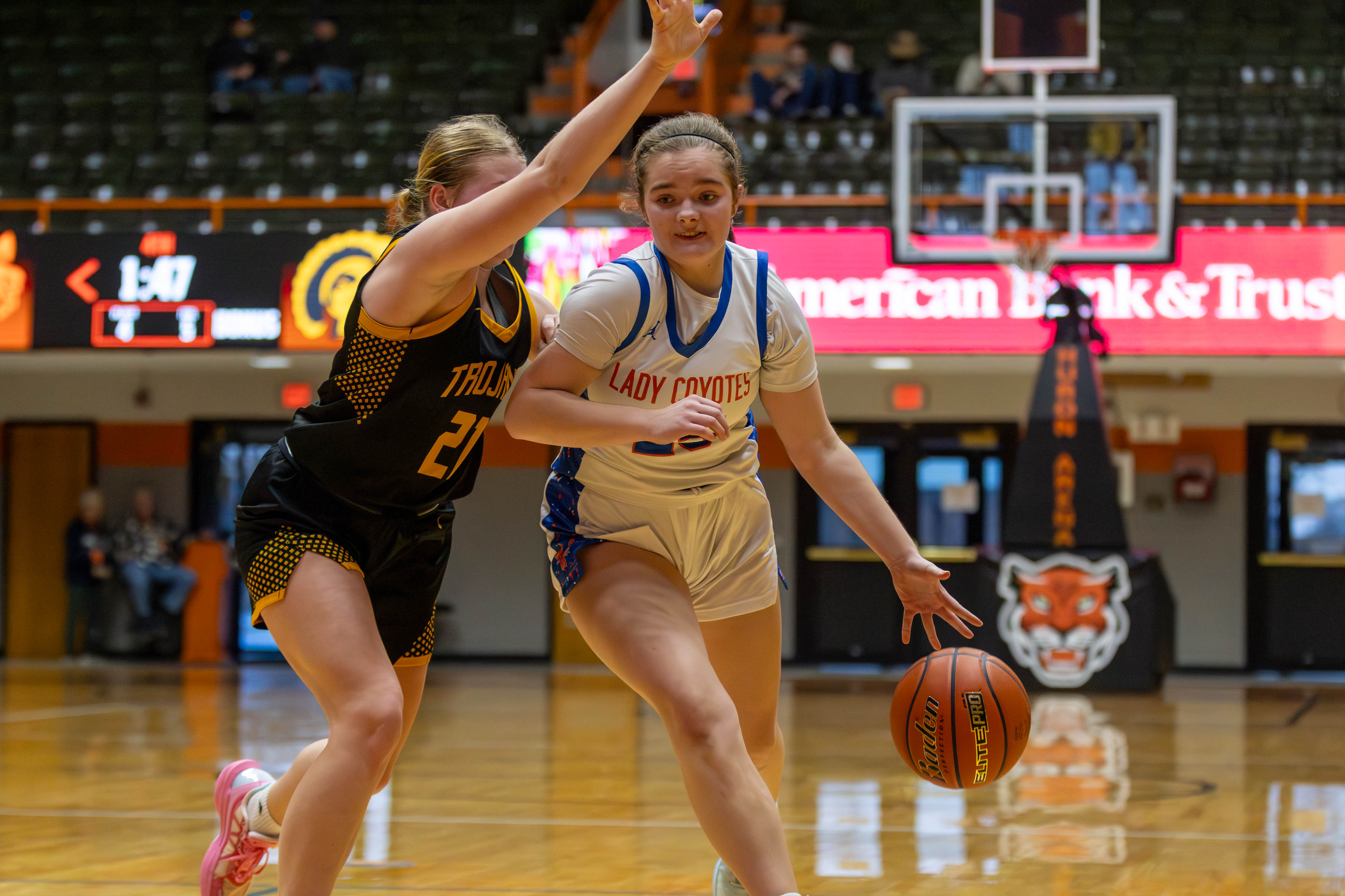 PHOTO GALLERY: Faulkton Area Trojans vs Jones County Coyotes girls basketball at Huron Holiday Classic