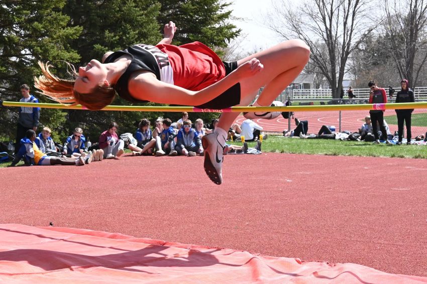 Class A track and field leaders - Wagnerâ€™s Ashlyn Koupal, Madisonâ€™s Audrey Nelson soar to the top of high jump