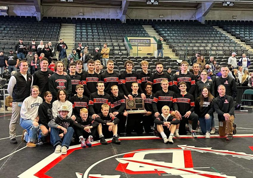 Dominant Sturgis runs away with Class A state dual wrestling title