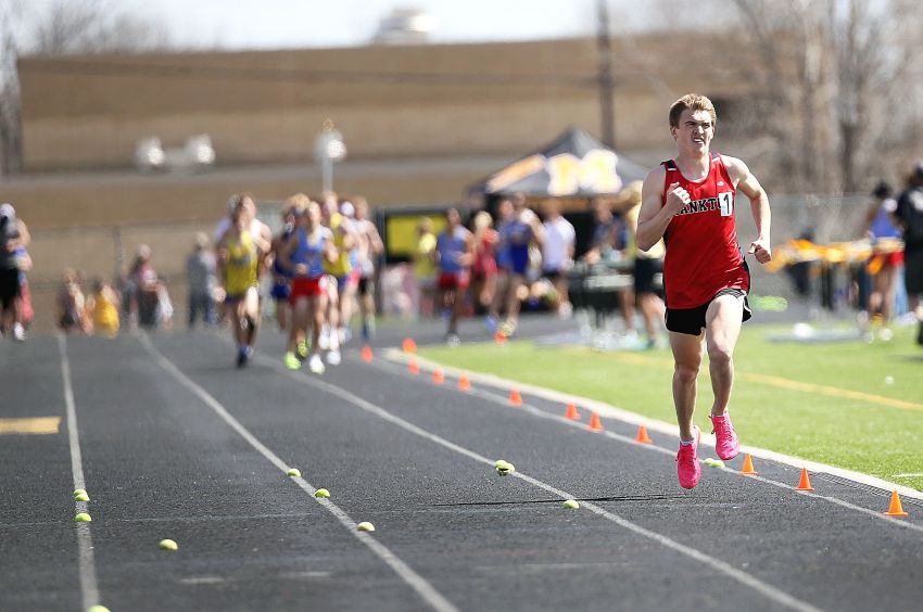  Class AA Boys Track and Field Leaders - Yankton's Dylan Payer showing distance dominance for Bucks