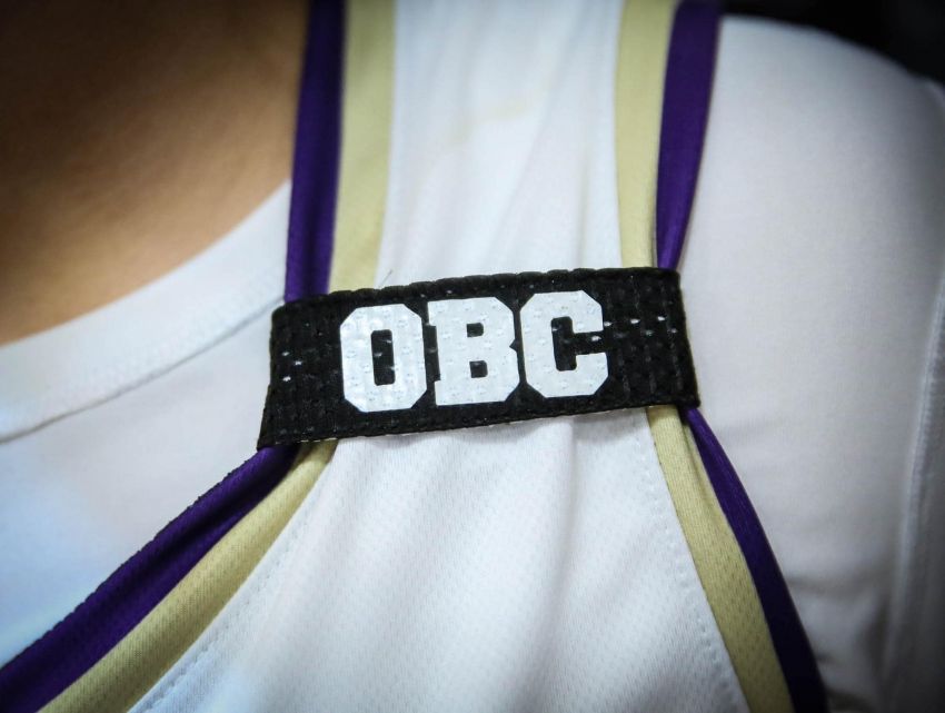 Sully Buttes sports OBC bands for coach Mark Senftner 