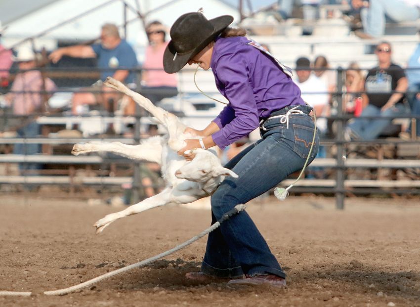 Belle Fourche's Mataya Ward delivers another strong goat tying run at National High School Finals Rodeo