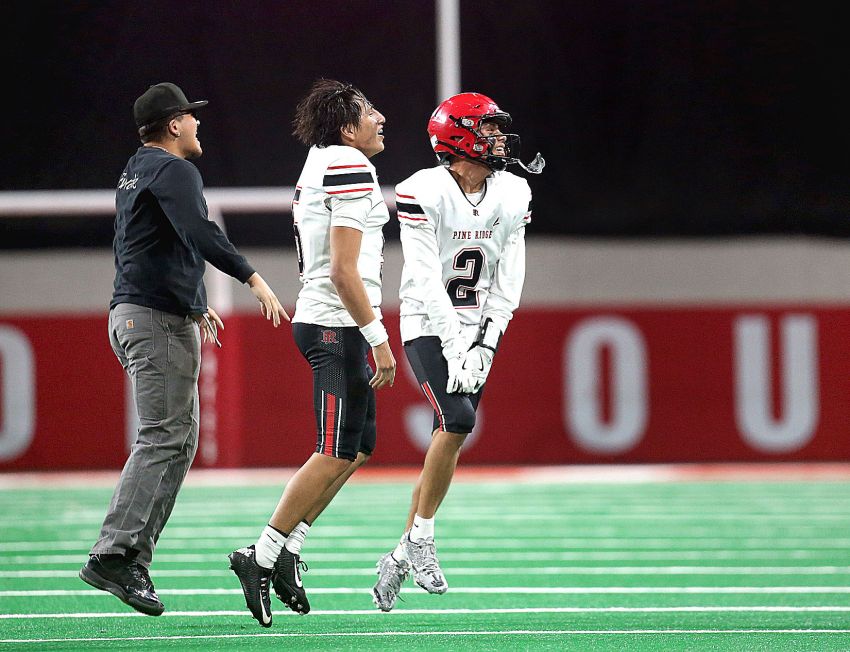 Pine Ridge outlasts Winnebago to win All-Nations Football Conference Class 9A championship in dramatic fashion