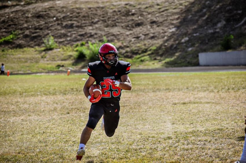 Plenty to play for, Pine Ridge running back Daniel Davis adds another explosive weapon to Thorpes lineup 