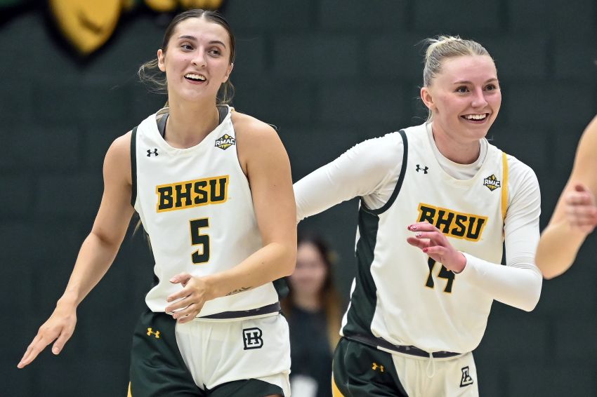 'They're our rocks' - Kalla Bertram, Morgan Hammerbeck lead BHSU women as Winner alums close out collegiate careers