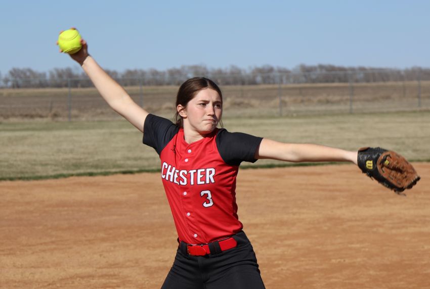 Chester freshman Jacy Wolf has Flyer softball ahead of schedule