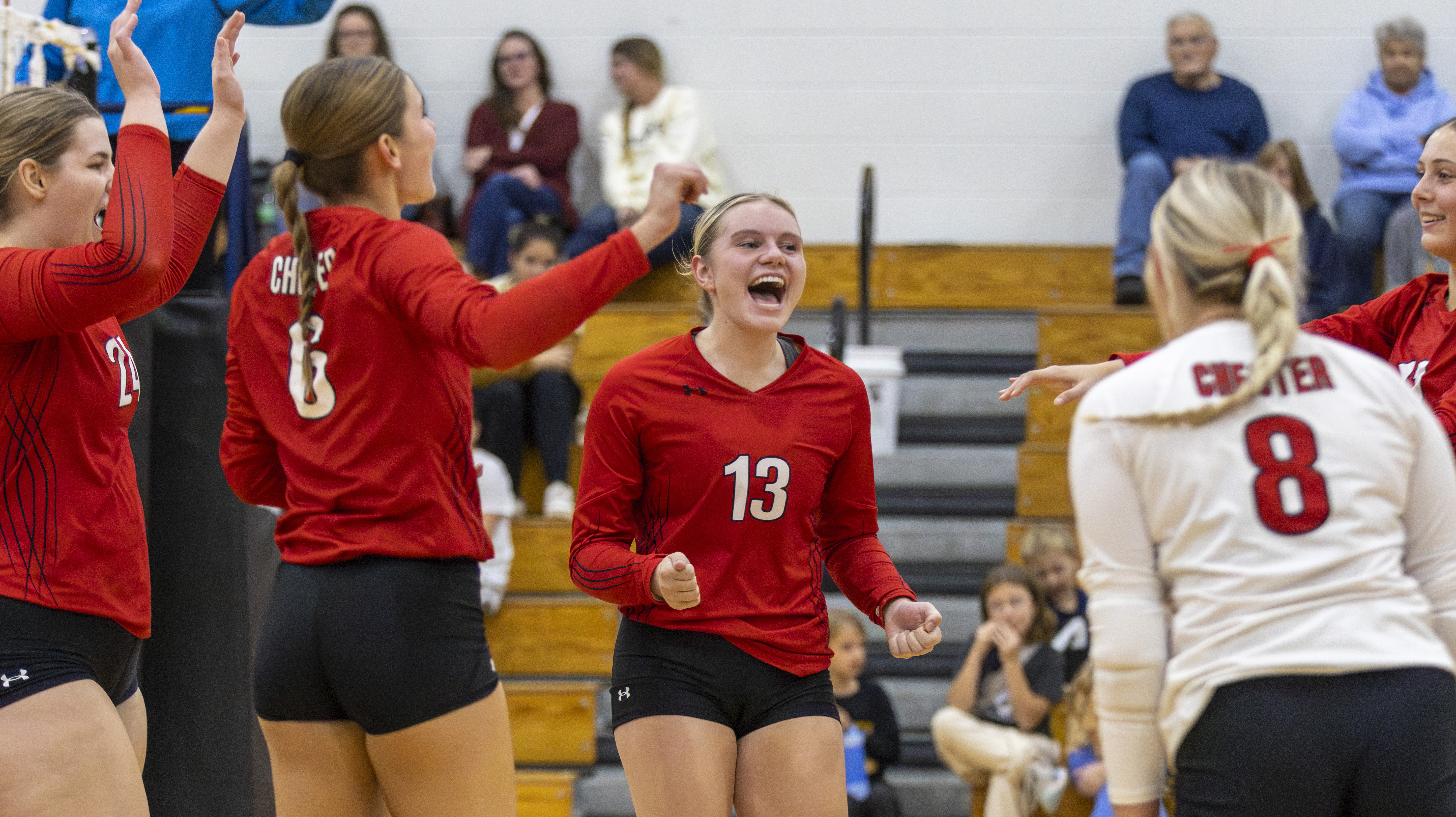 PHOTO GALLERY: HS Volleyball - Chester Area at Colman-Egan